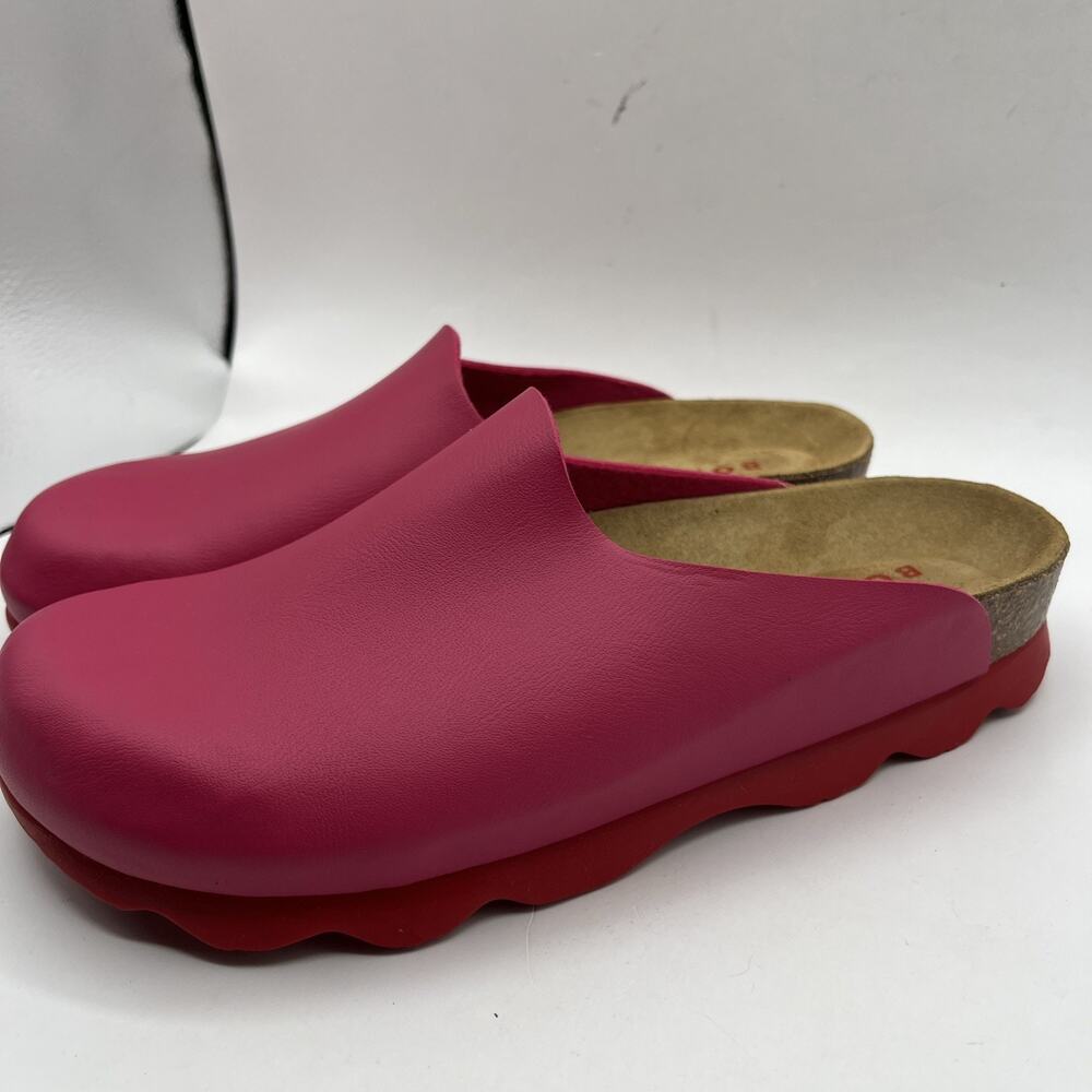 BODEN Color Block Red Pink Leather LYLA Slip On Mules Clogs Sz EUR 37 Women’s - Picture 6 of 6